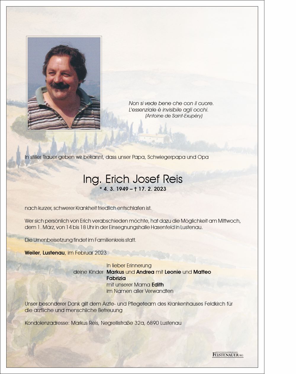 Ing. Erich Josef Reis